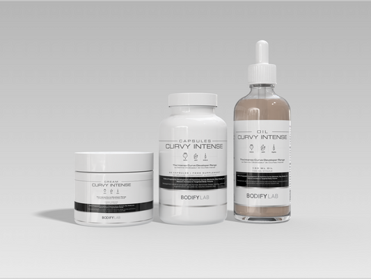 GAMME CURVY CLASSIC crème et huile galbantes naturelles pour volume intensive des courbes