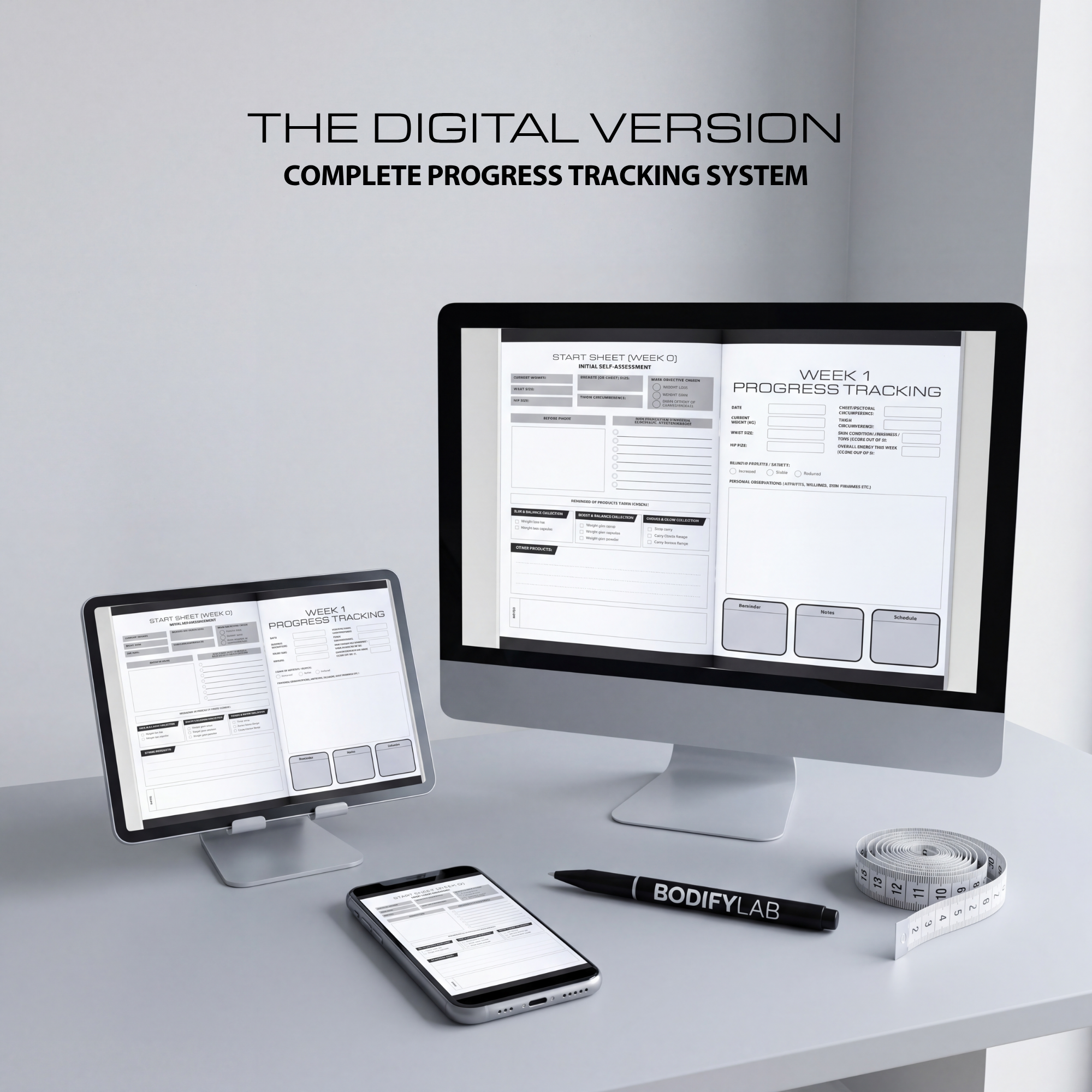 Kit Suivi Transformation | PROGRÈS By BODIFYLAB™